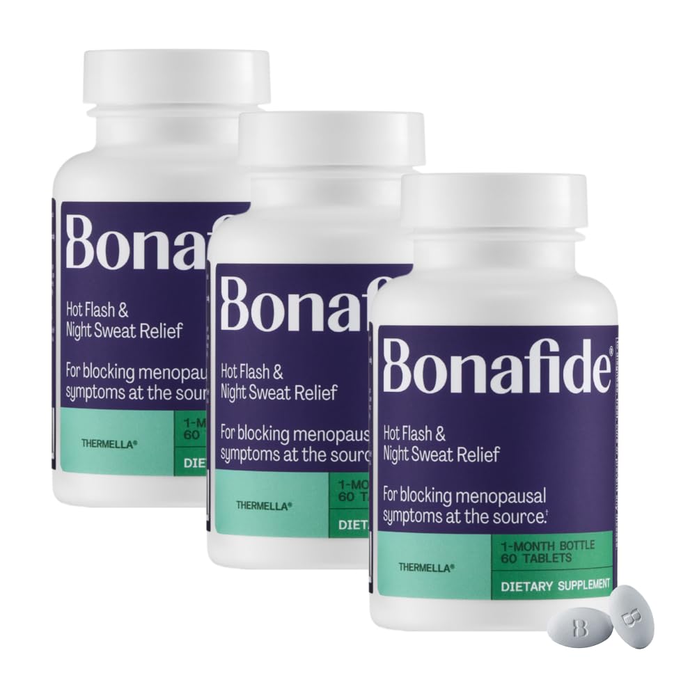 Bonafide Thermella bottle with tablets illustrating fast-acting relief
