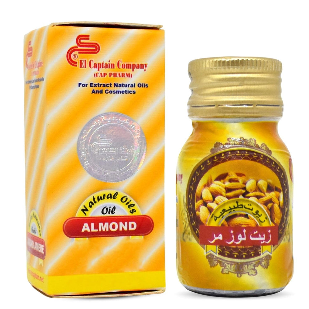 Elcaptain Bitter Almond Oil bottle ready for skin and hair care.
