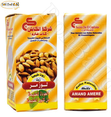 Elcaptain Bitter Almond Oil used in skincare routine for facial care.