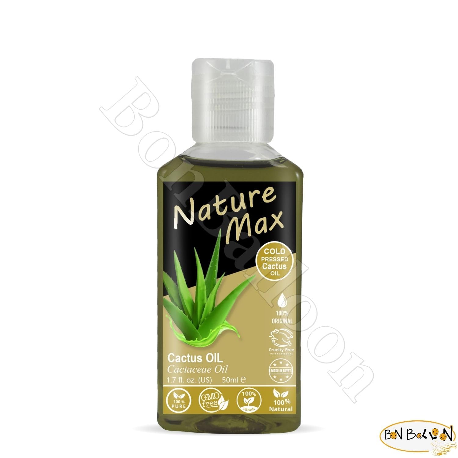 Bonballoon Nature Max cactus oil for hair-use supports shine and manageability.