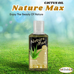 Bonballoon Nature Max cactus oil packaging shows 50 ml size for travel.