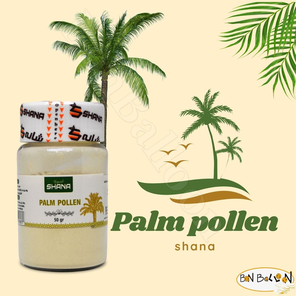 Bonballoon Shana Palm Pollen Powder scoop illustrates precise portions for recipes