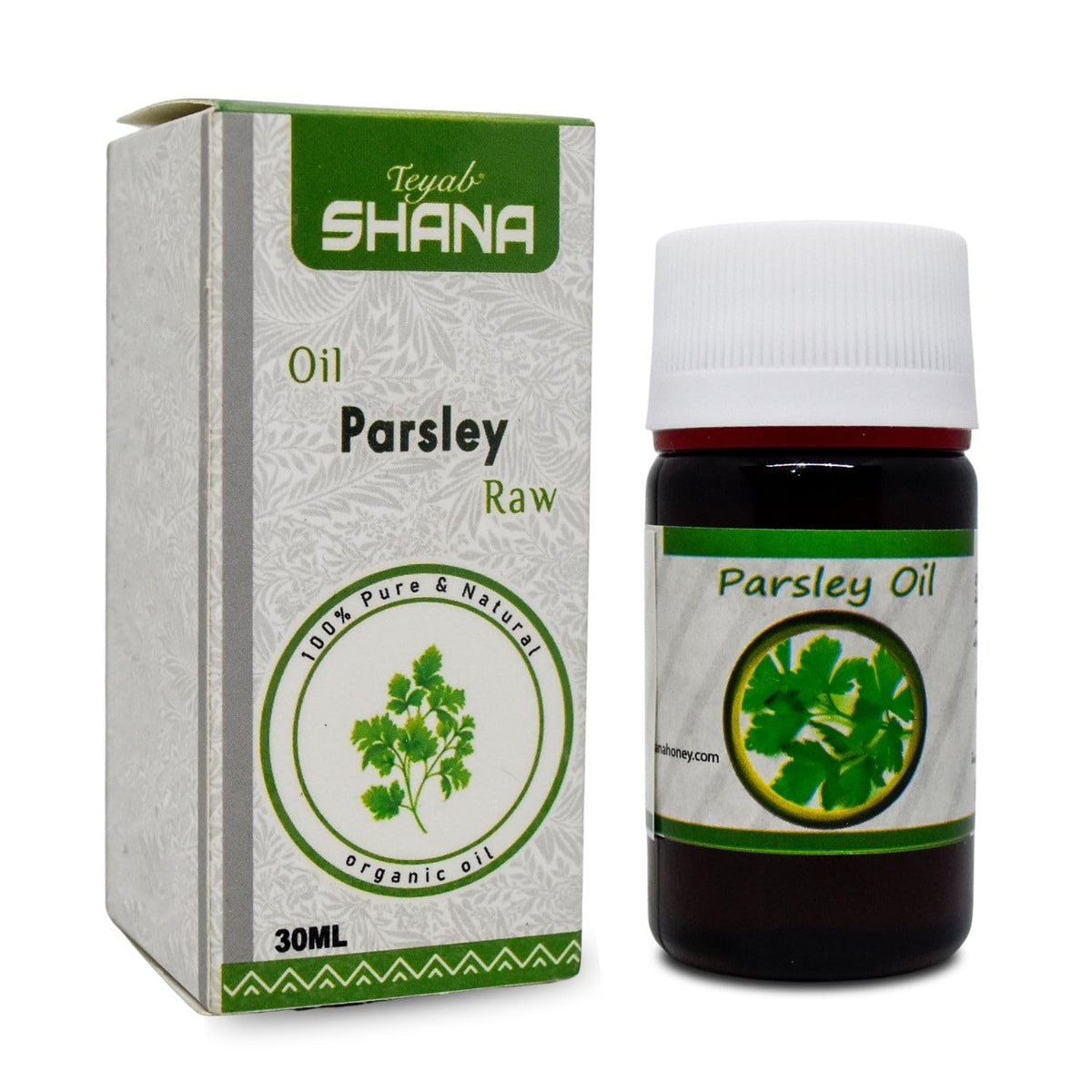 Bonballoon Shana Parsley Oil bottle enhances fresh salad flavors.