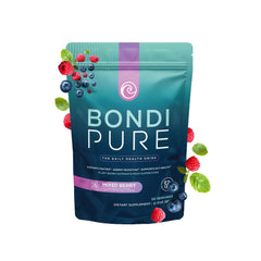 Bondi Pure Berry bottle showing daily health and detox support