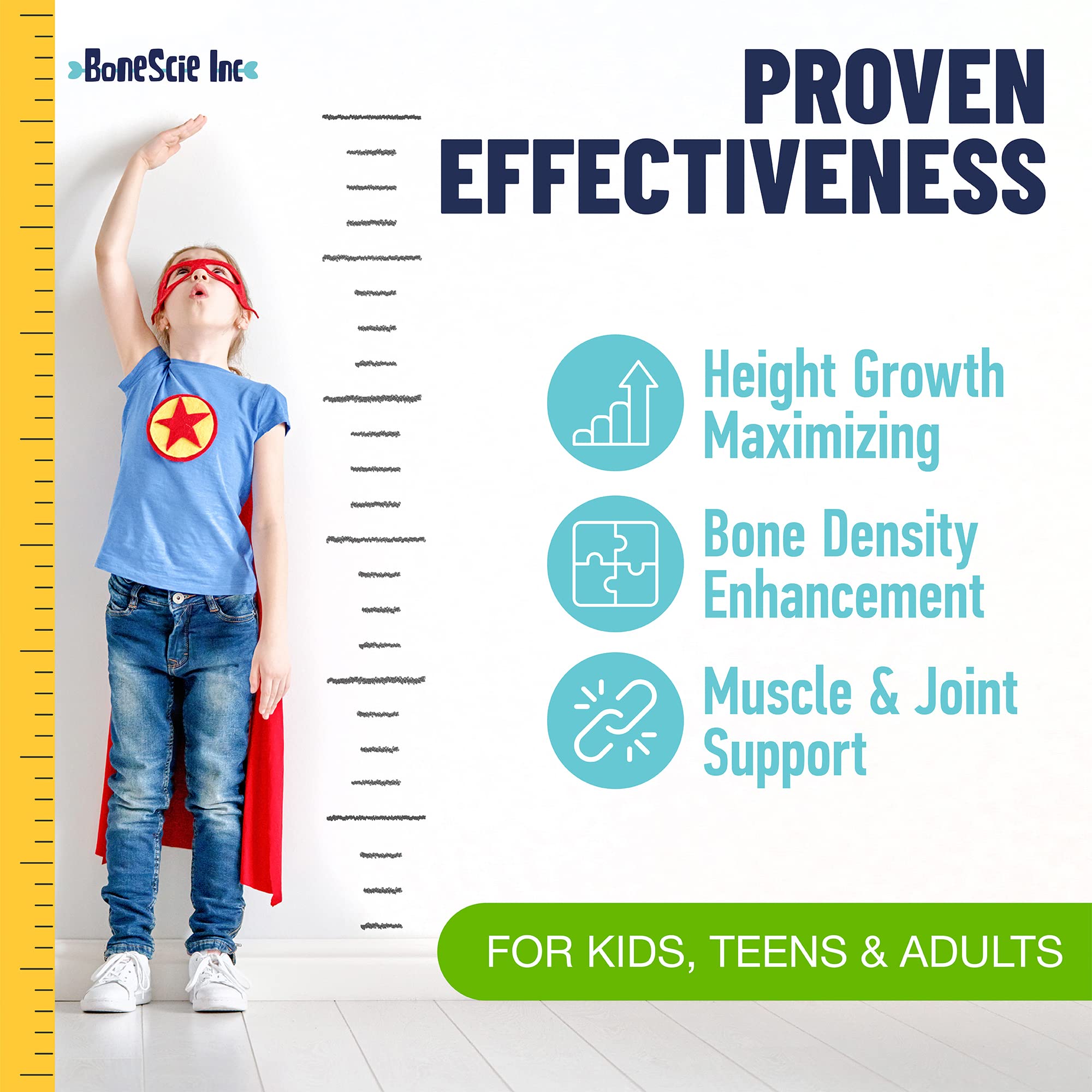 BONESCIE INC calcium zinc vitamin D3 blend designed for bone strength
