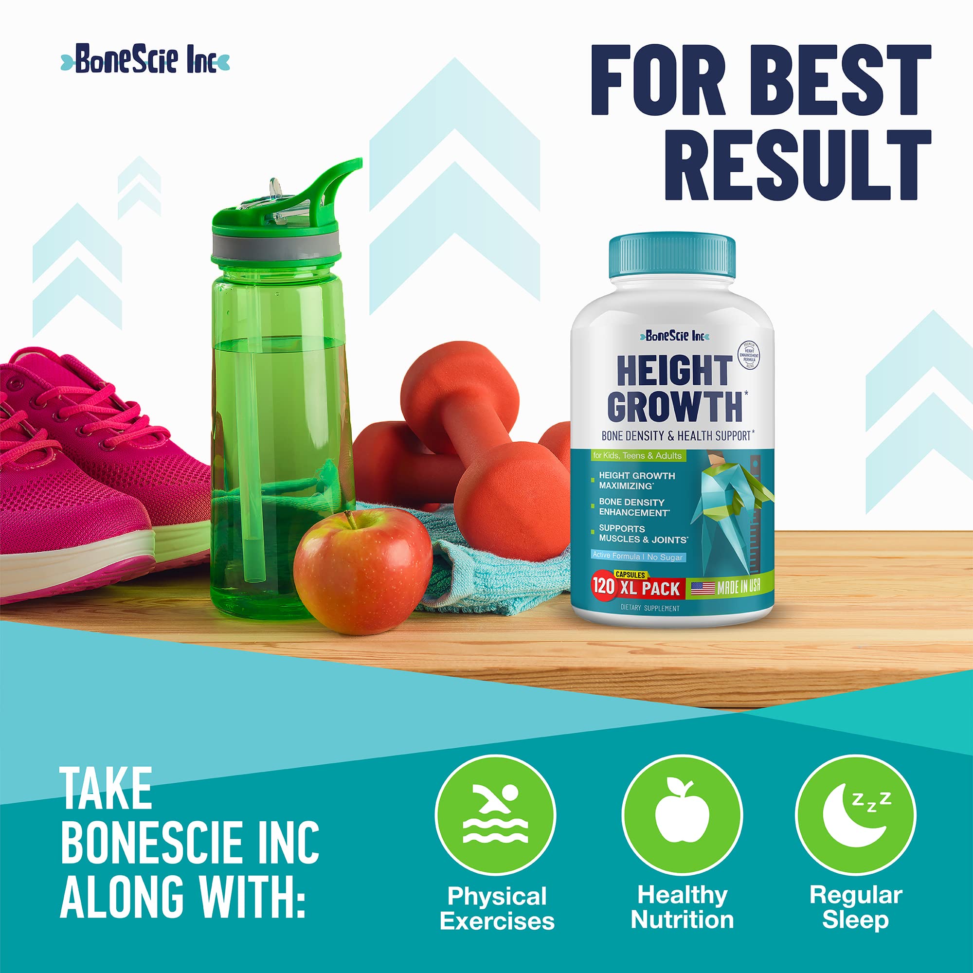 BONESCIE INC family-use scene with teens and adults pursuing healthy growth