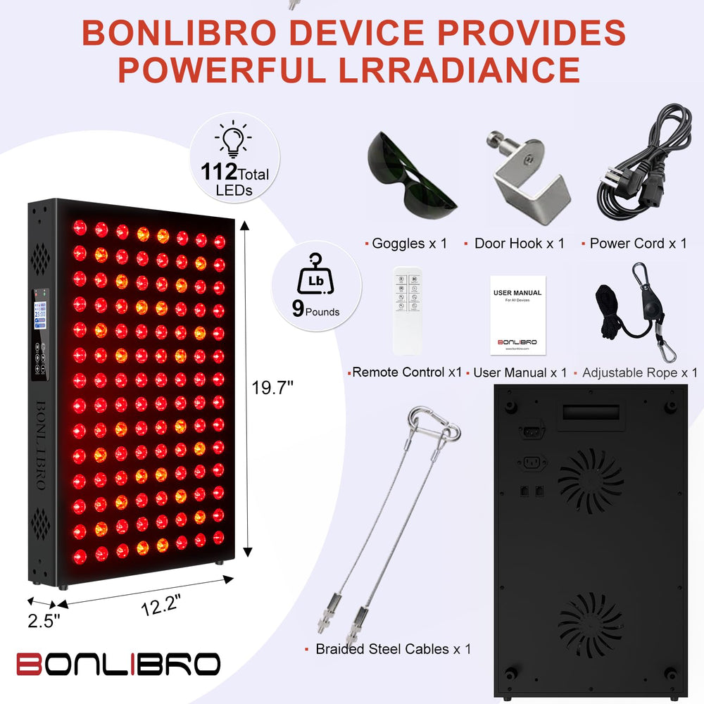BONLIBRO at-home therapy setup offers potential skin support and recovery.