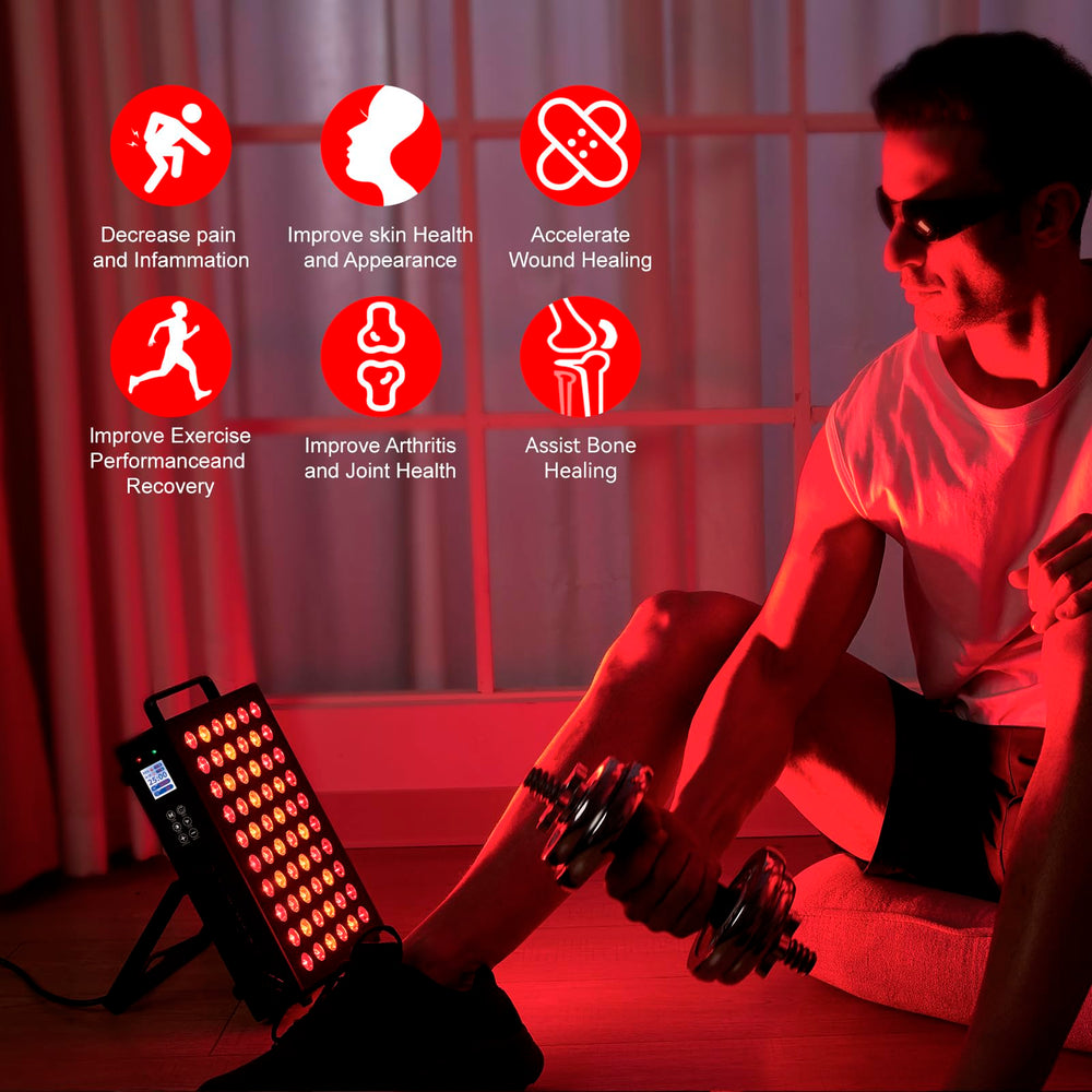 BONLIBRO timer and cooling fan visible on red light panel
