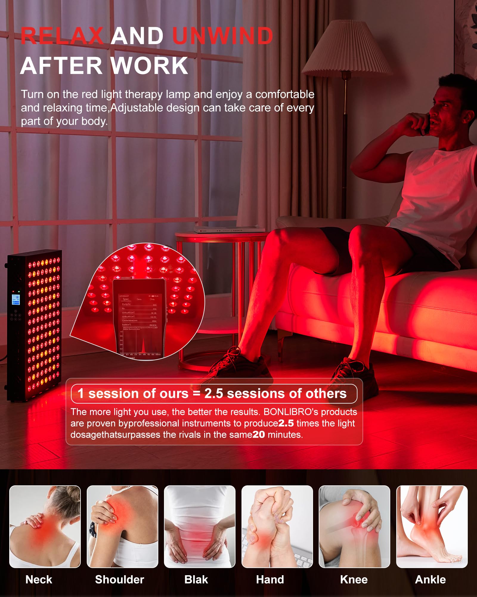 BONLIBRO timer and remote enable easy session control.