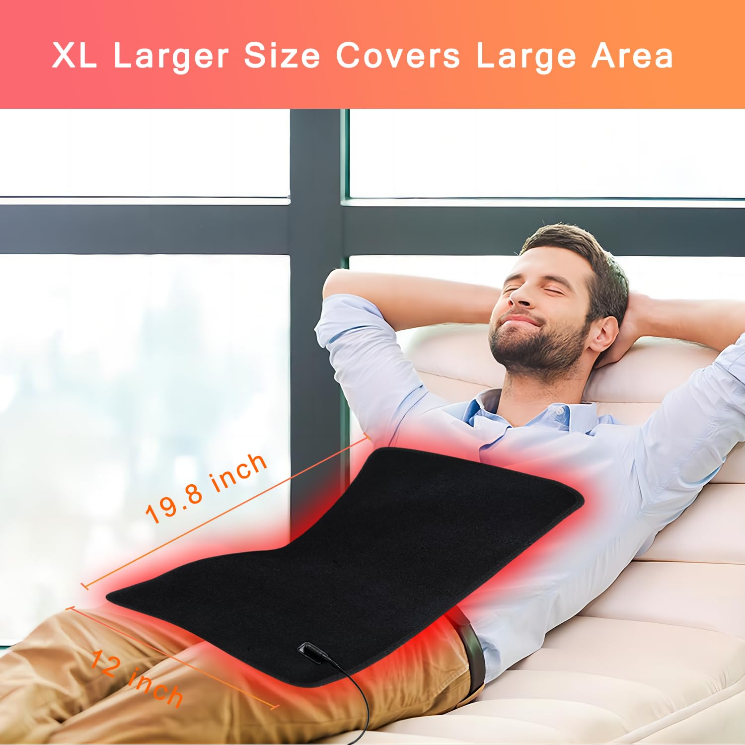 bonodave extension belt securing the pad for hands-free use