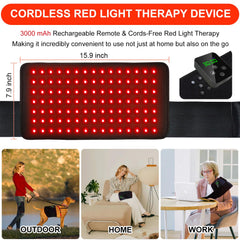 bonodave red light pad for knee and leg relief in cordless use