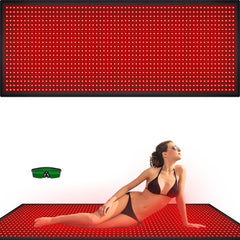 Bonodave red light therapy mat laid out for full-body coverage at home