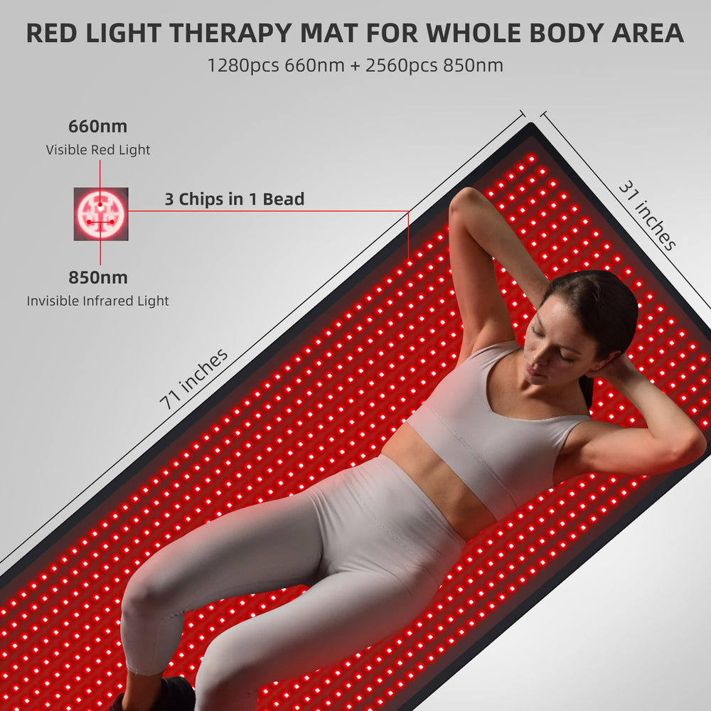 Bonodave red light therapy mat remote control for easy session customization