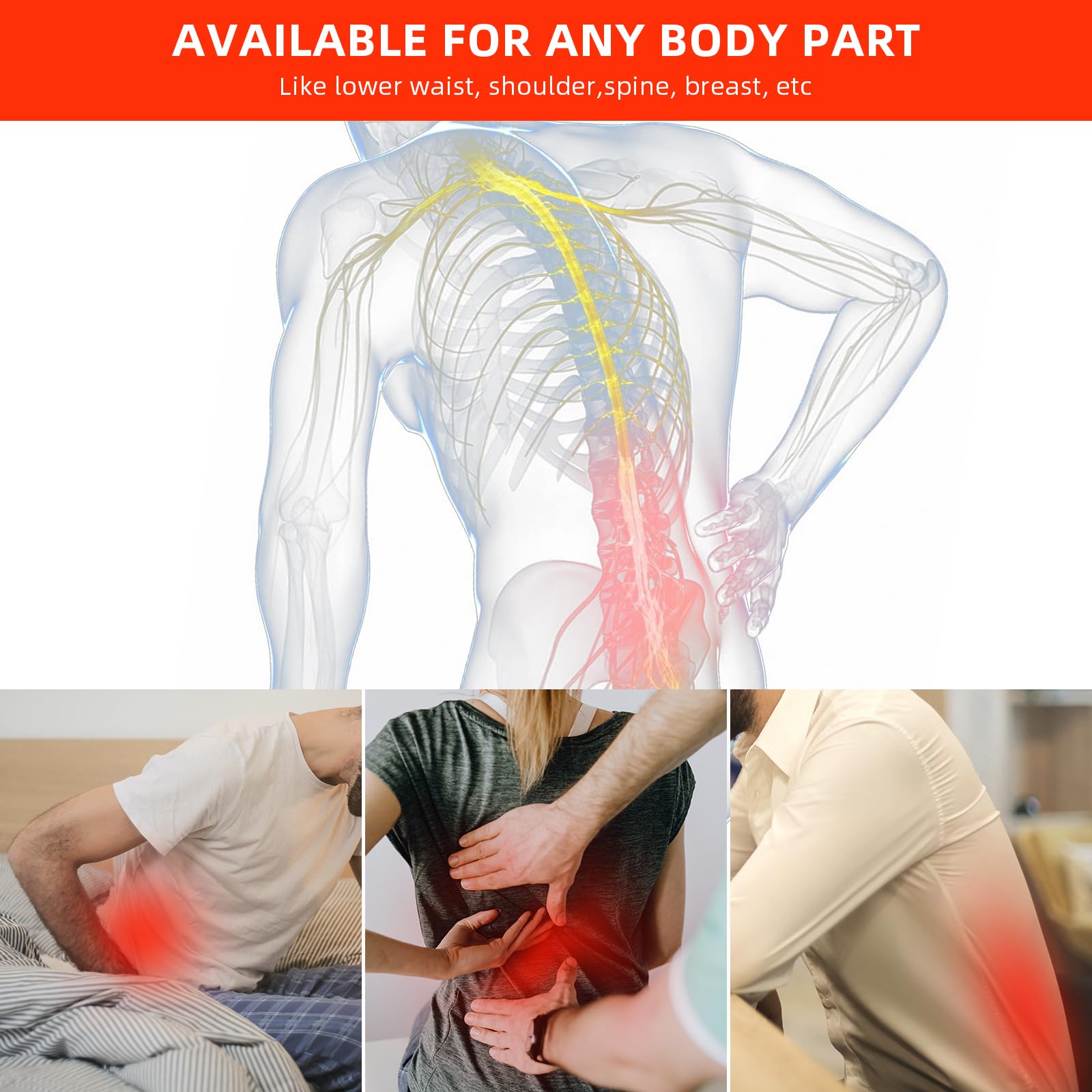 bonodave red light therapy pad around the shoulder for tension relief