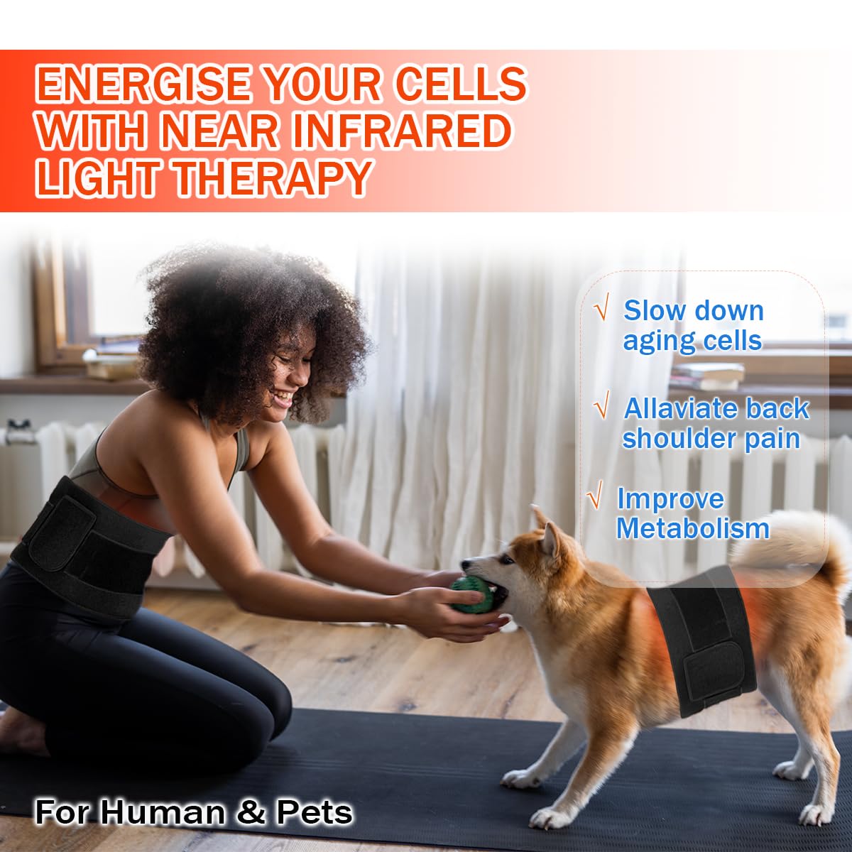 bonodave red light therapy pad powered by USB for portable use