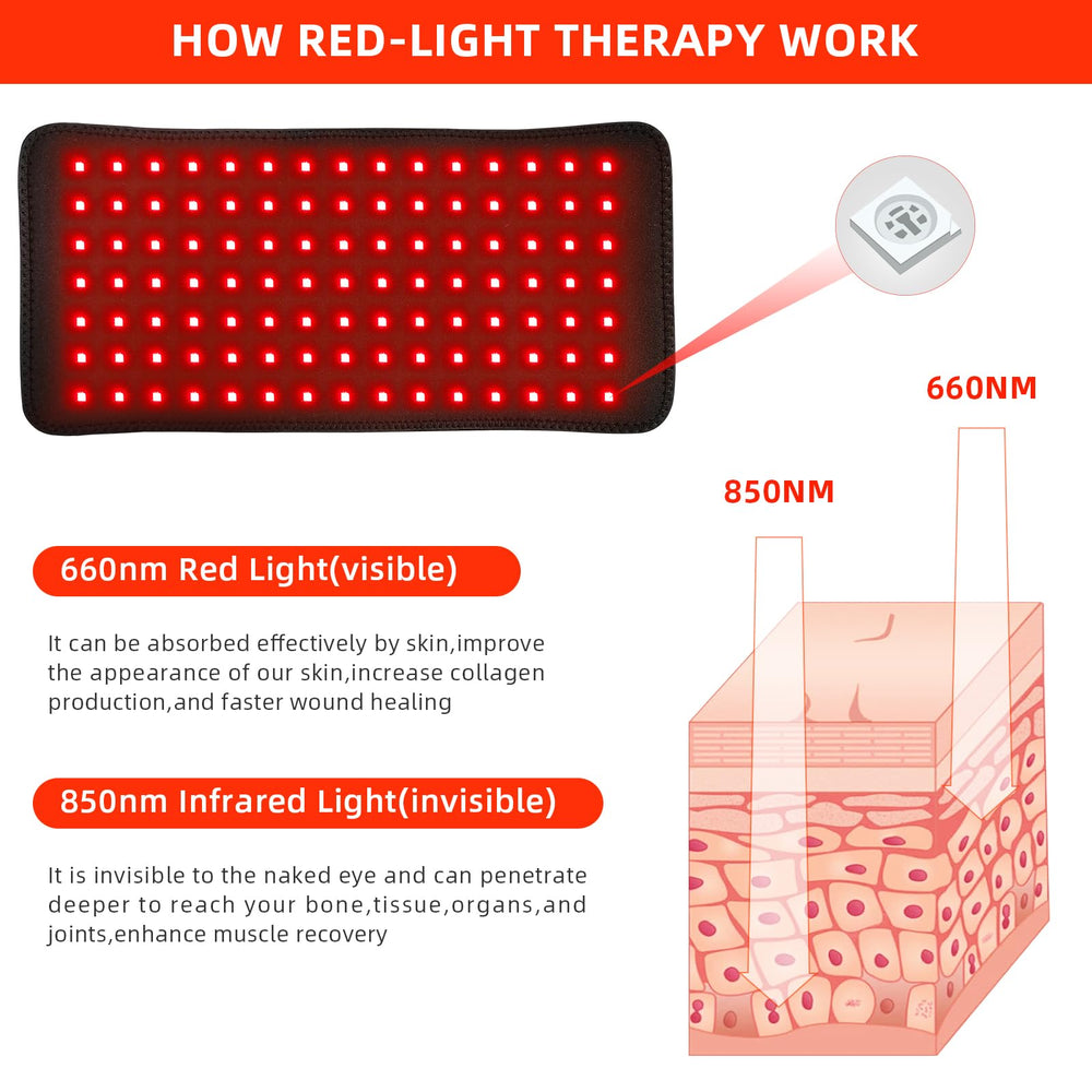 bonodave red light wrap covers hands and feet for soothing relief