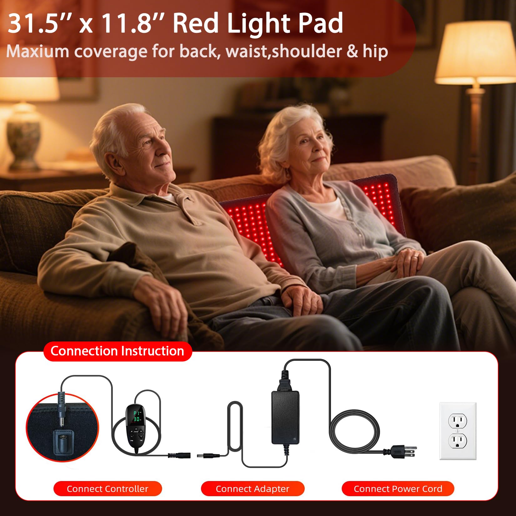 Bonodave mat controller shows adjustable brightness and timer options.