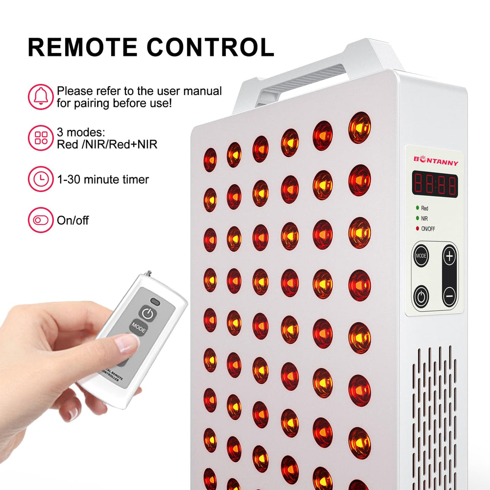 BONTANNY BO-300 applying red light to the face for skin comfort.