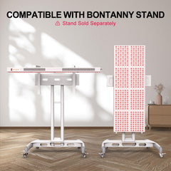 BONTANNY red light therapy panel timer display enabling session control.