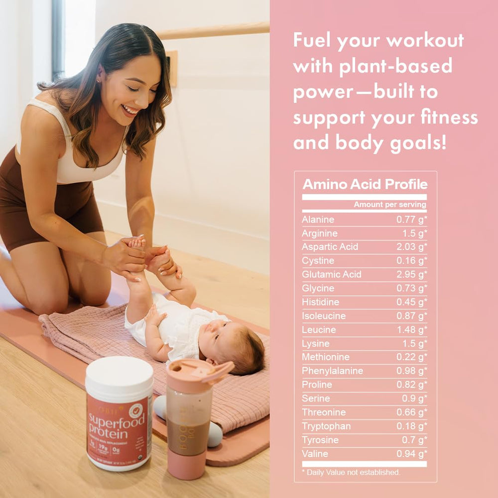 Boobie Body Chocolate Bliss scoop ready to mix for a quick nursing-friendly shake