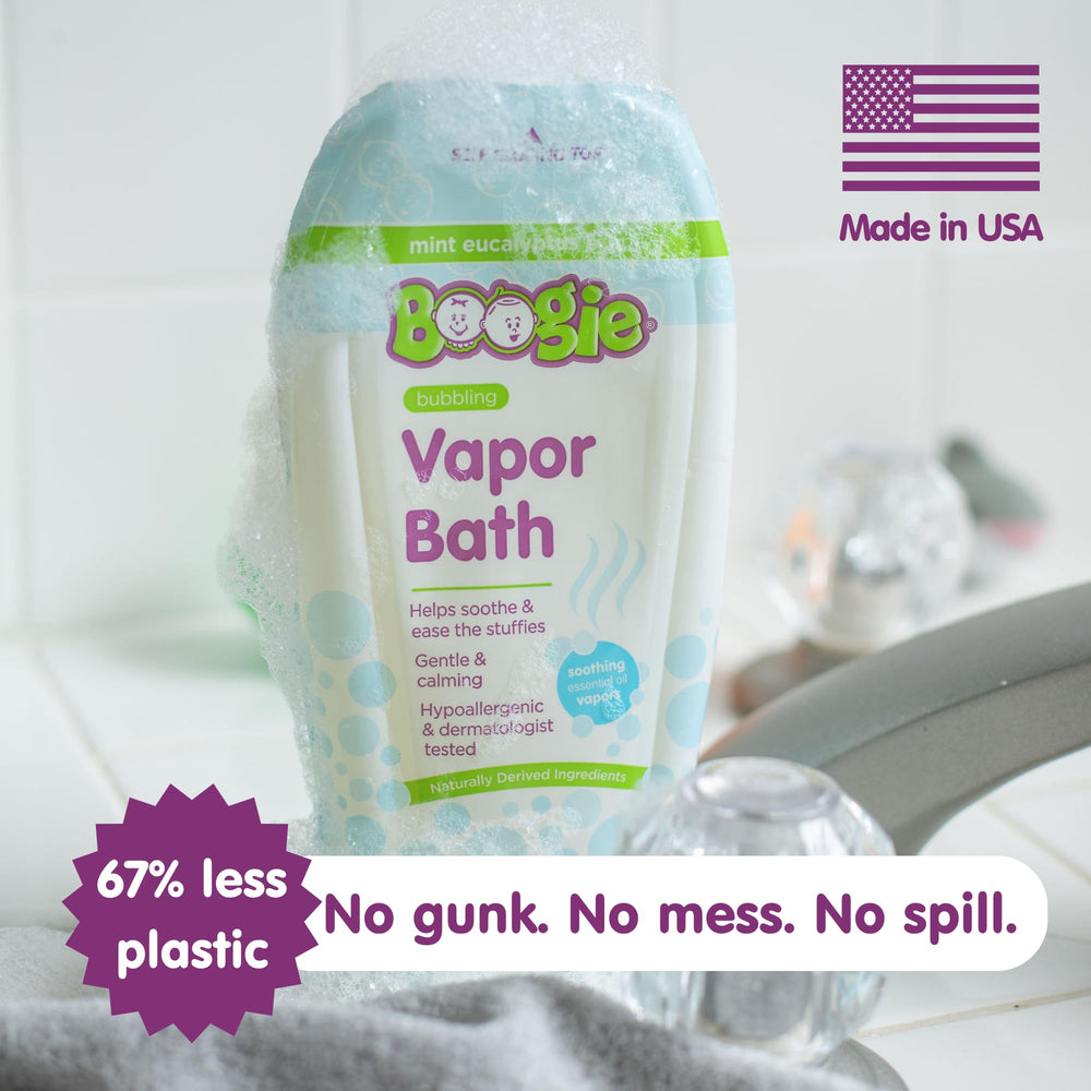 Boogie Kids Botanical Bubbles in tub showcase long-lasting froth for playful baths.