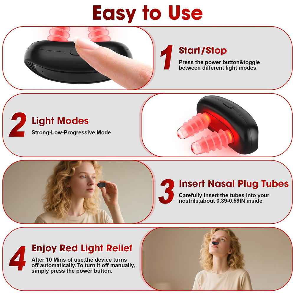 Boomluck nasal therapy in use demonstrating easy daily routine
