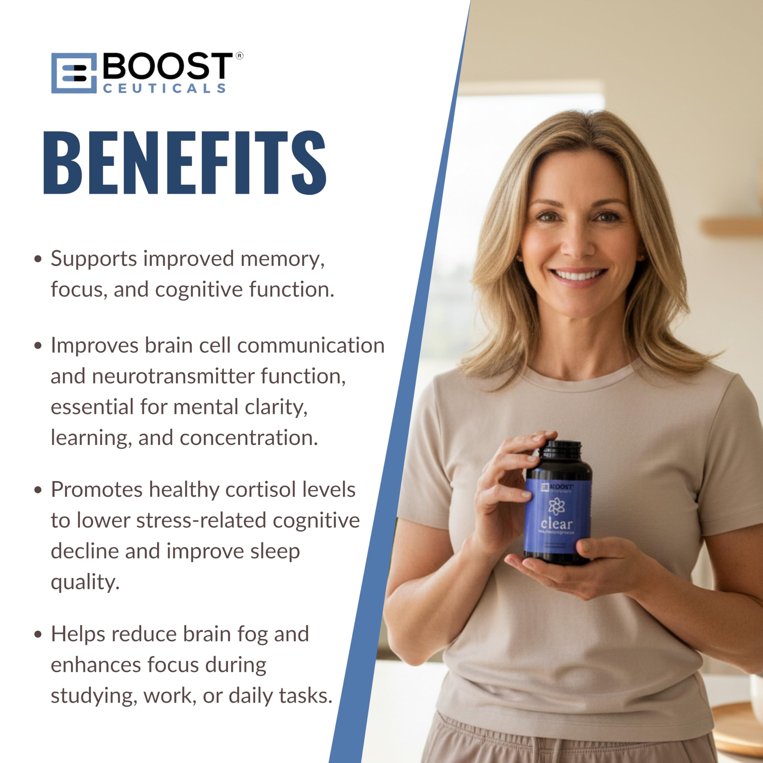 BoostCeuticals blend of Ginkgo Biloba and Gotu Kola shown for synergy.