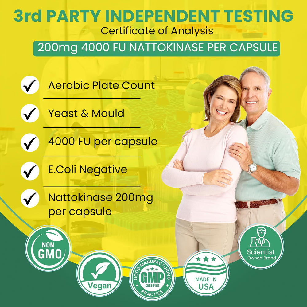Pouring nattokinase capsules from a BoostCeuticals bottle for daily use.