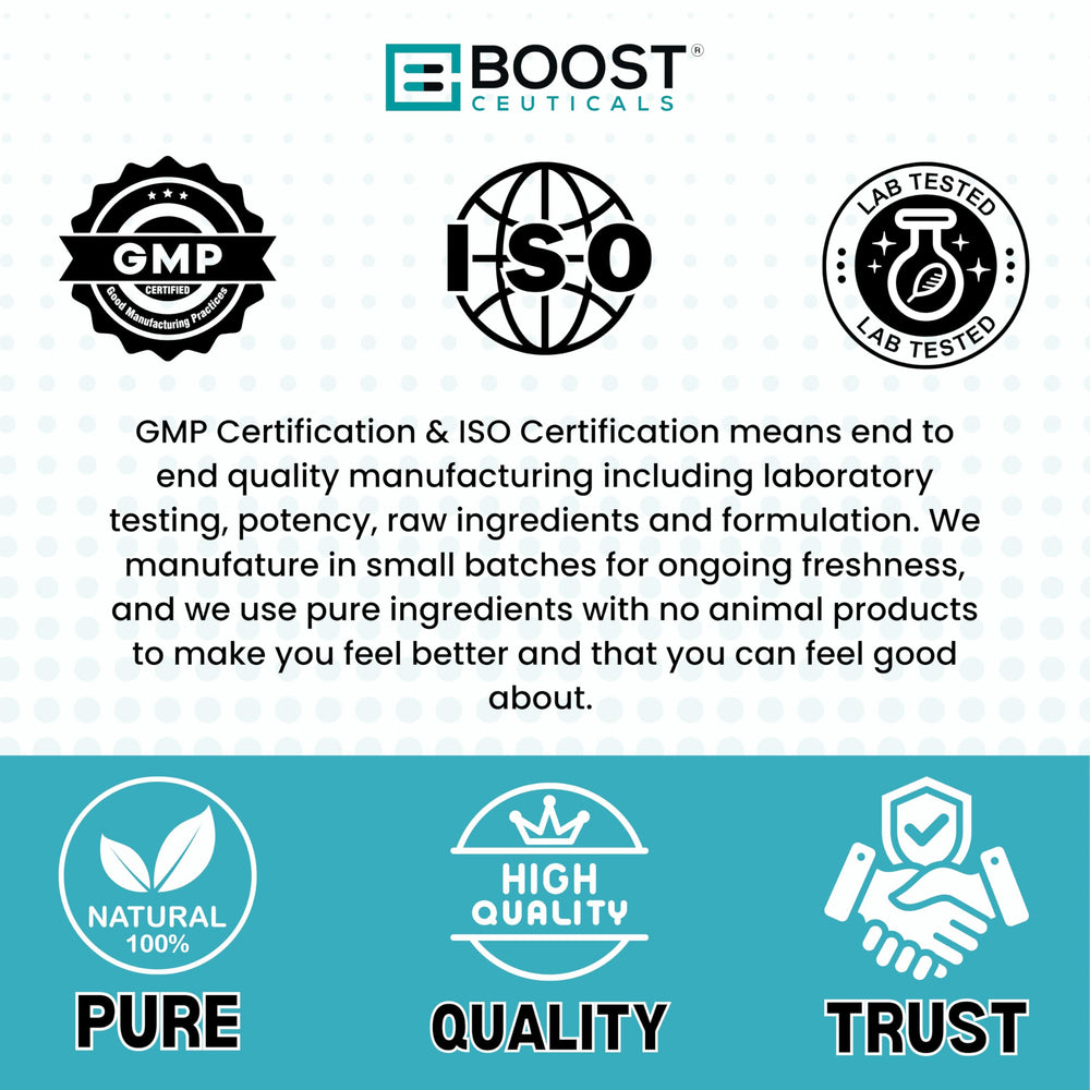 BoostCeuticals USA-made lab process ensures quality control.