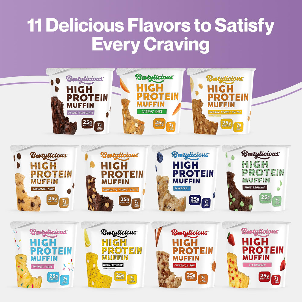 Bootylicious muffin snack ideal for pre/post-workout or late-night
