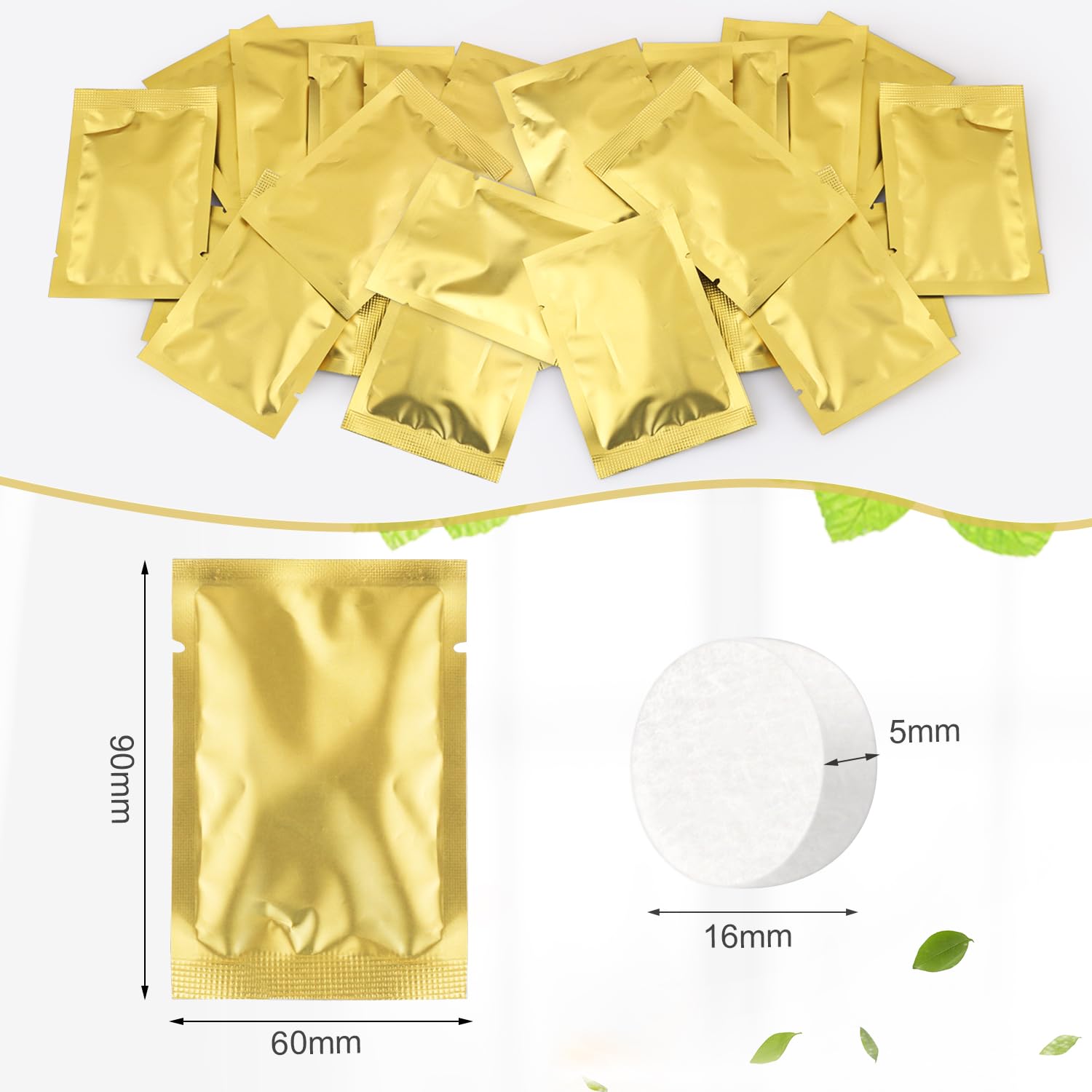 Close-up of Bosmiow pad showing high absorbency for oils.