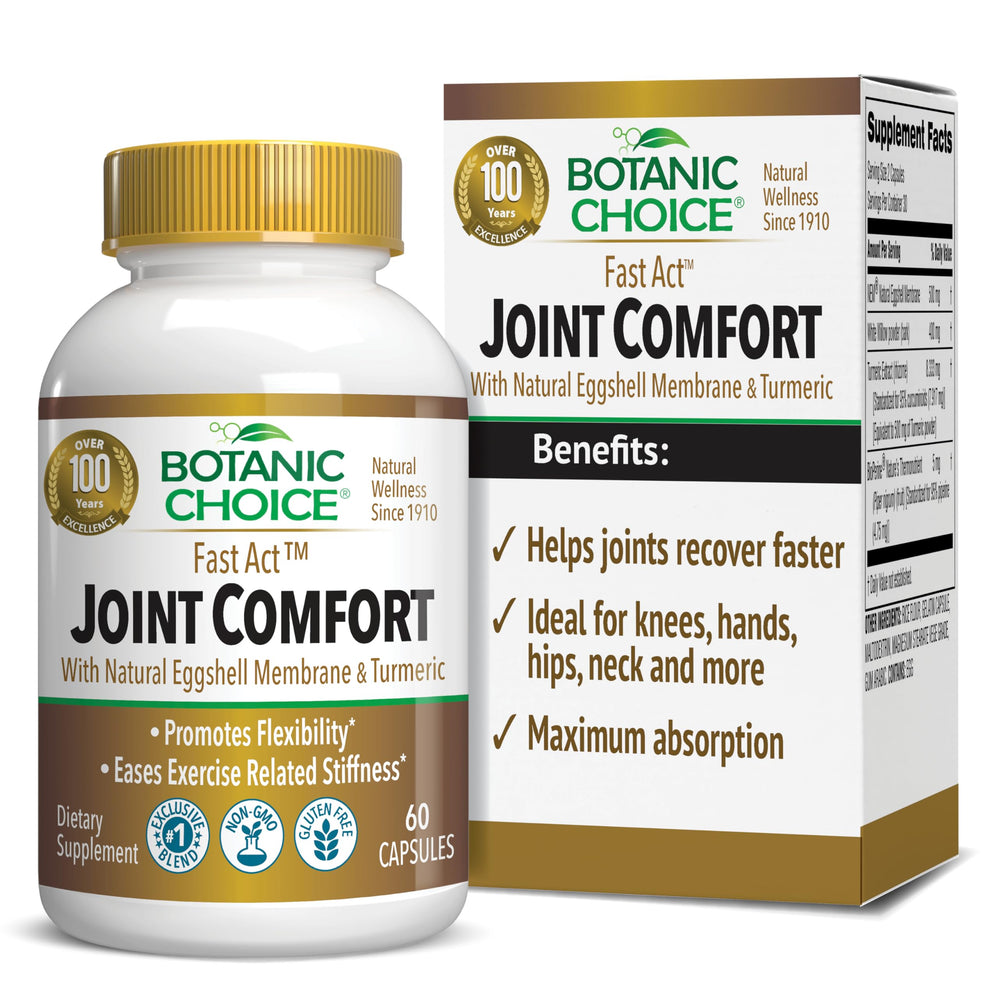 Botanic Choice Fast Act Joint Comfort bottle for daily joint support