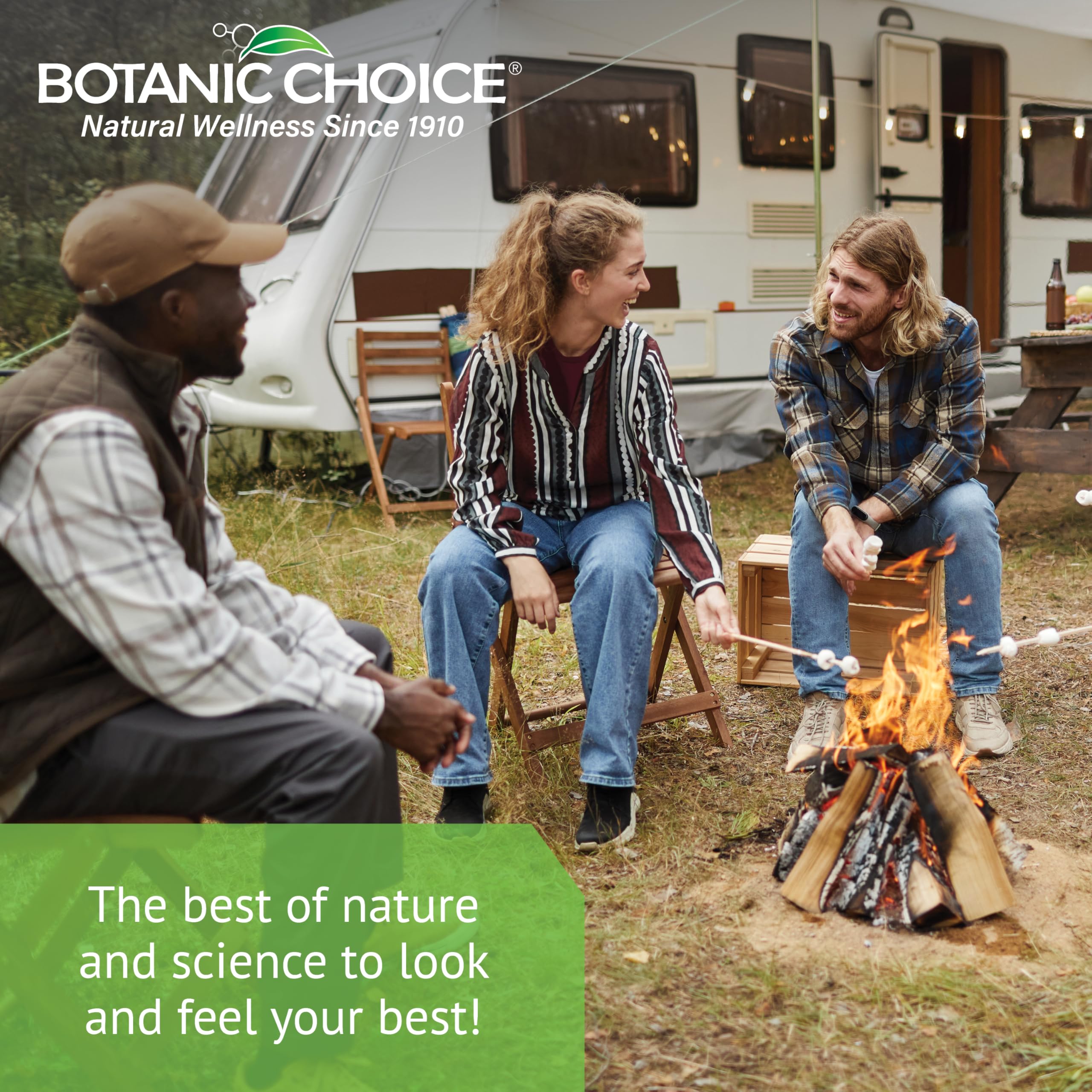 Botanic Choice packaging highlights non-GMO and gluten-free commitments.