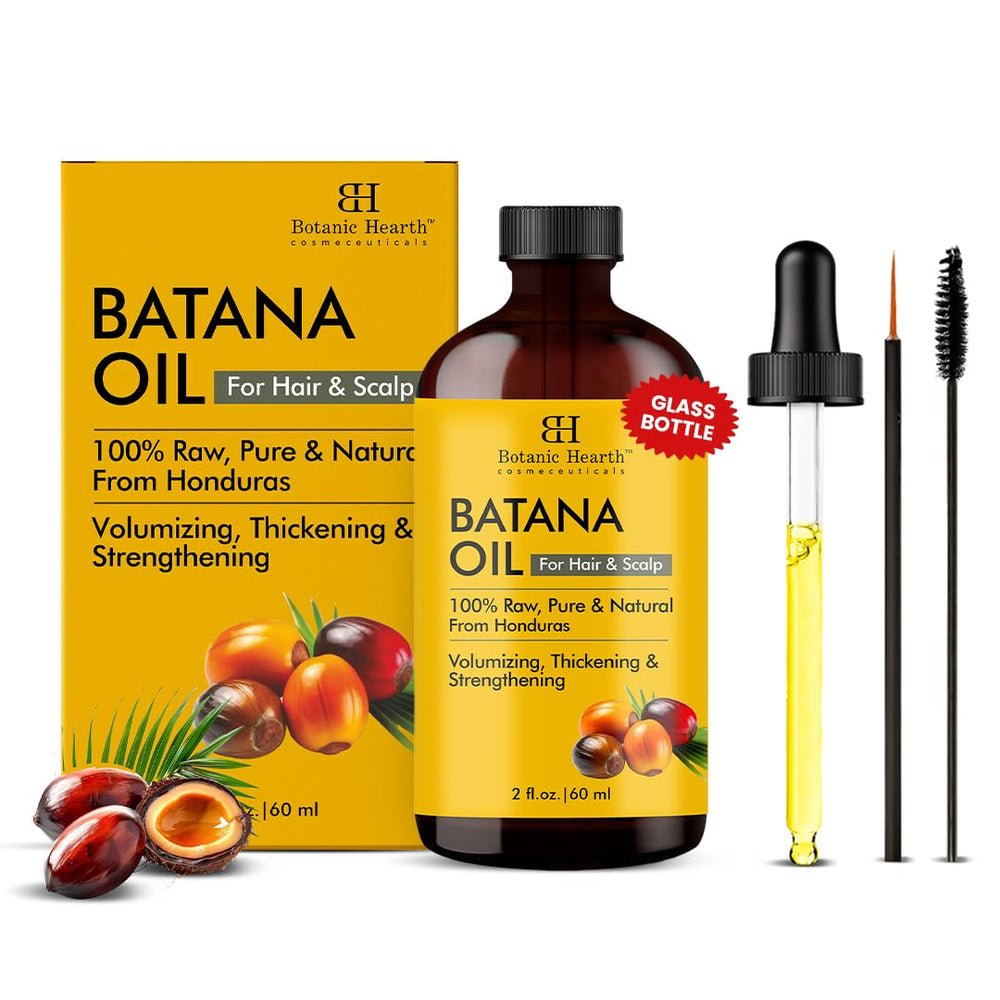 Botanic Hearth Batana Oil bottle for rich hair hydration.