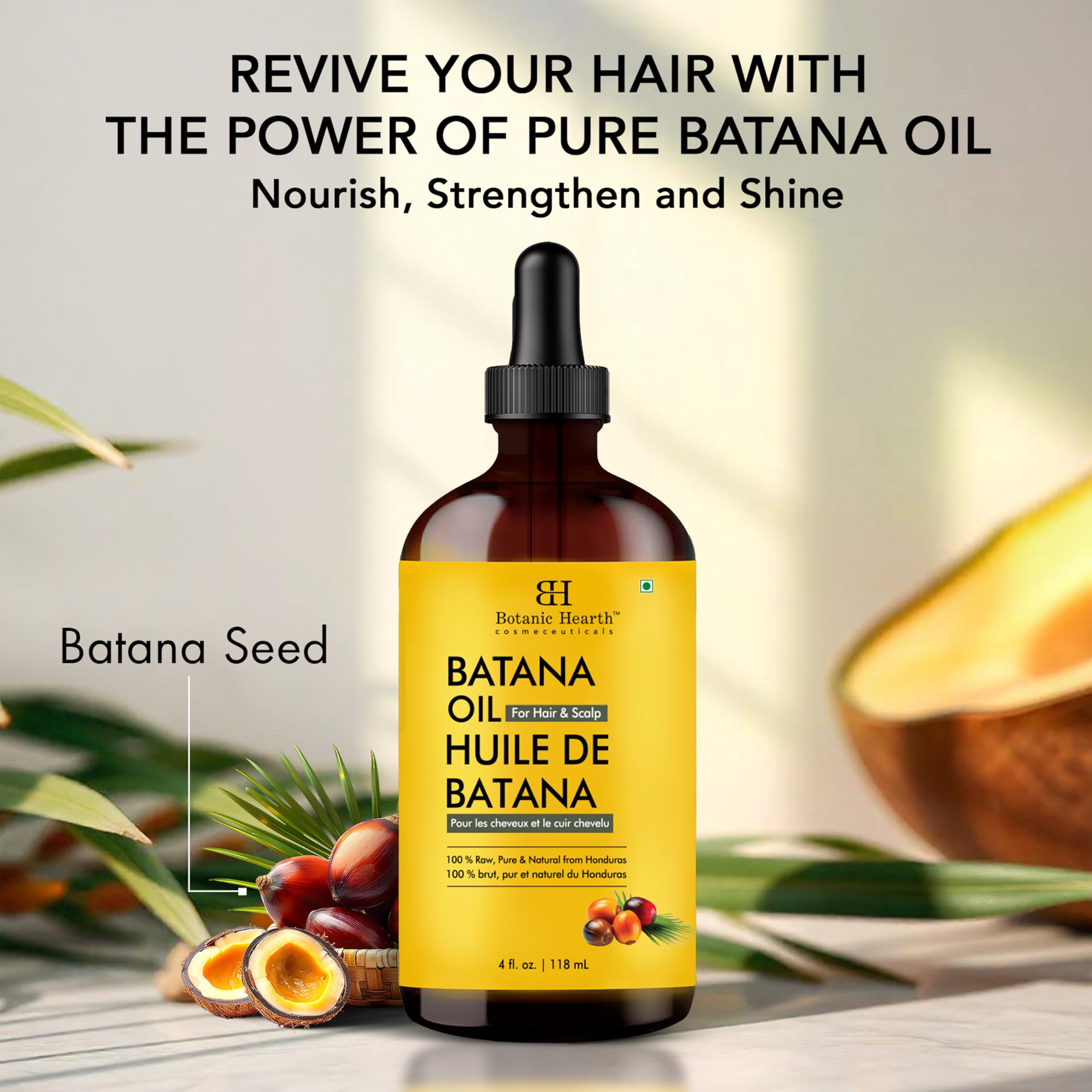 Botanic Hearth Batana Oil for nails and cuticles supports softness.