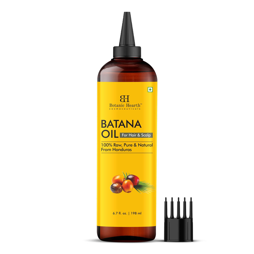 Batana Oil scalp care nourishes dry, flaky scalp for balance.