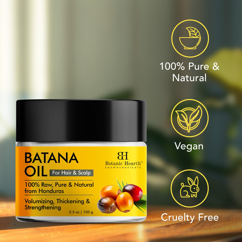 Botanic Hearth Batana Oil massaged into scalp during use.