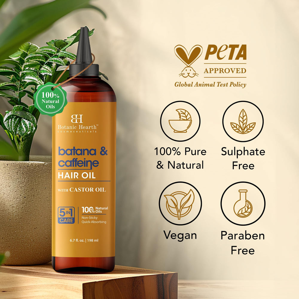 Botanic Hearth Batana oil texture close-up shows rich nourishment.