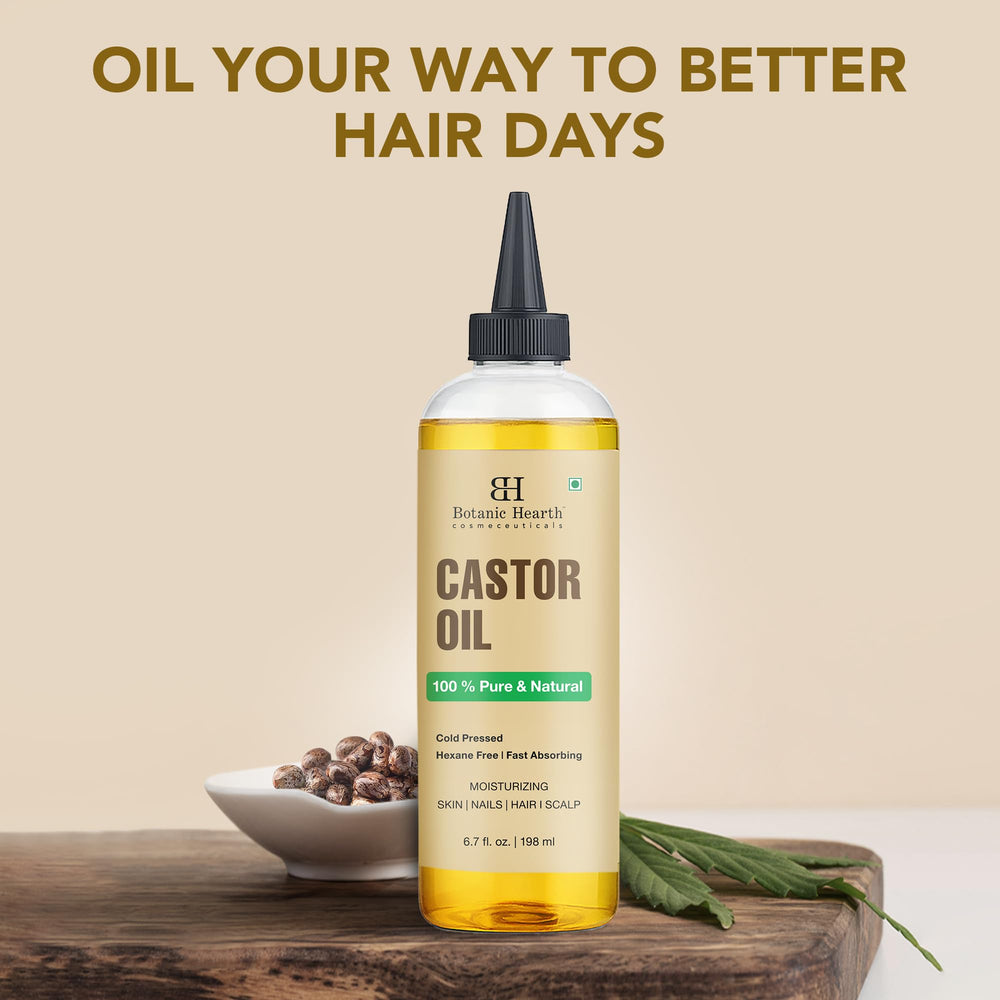 Botanic Hearth castor oil used on brows and lashes for conditioning