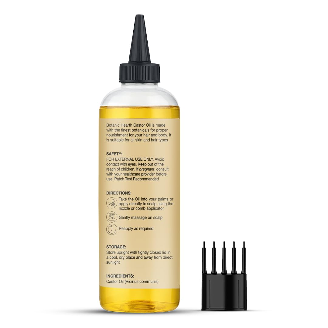 Cruelty-free packaging of Botanic Hearth castor oil