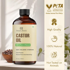 Botanic Hearth castor oil dropper ready for precise root application and nourishment