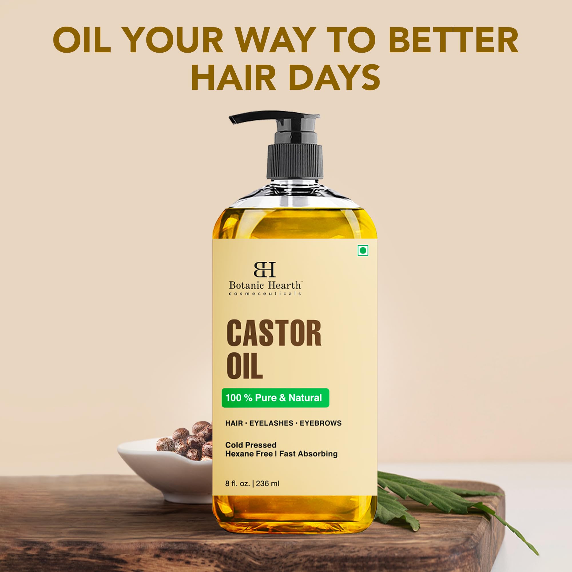 Botanic Hearth Castor Oil suits all skin types and genders.