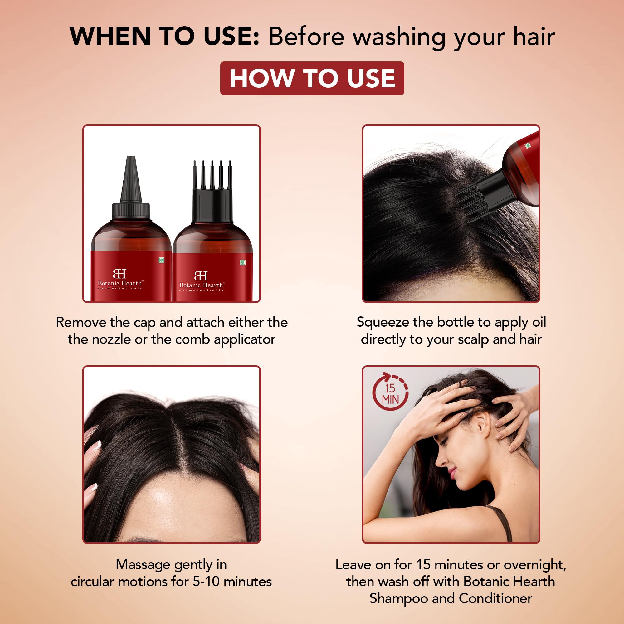 Botanic Hearth flaxseed castor oil blend for shine and smoothness