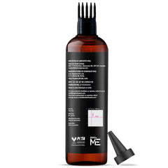 Botanic Hearth Hair Oil comb-applicator distributes oil evenly to reduce knots and frizz.