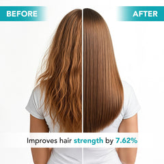 Botanic Hearth Hair Oil on dry frizzy hair for smoother finish