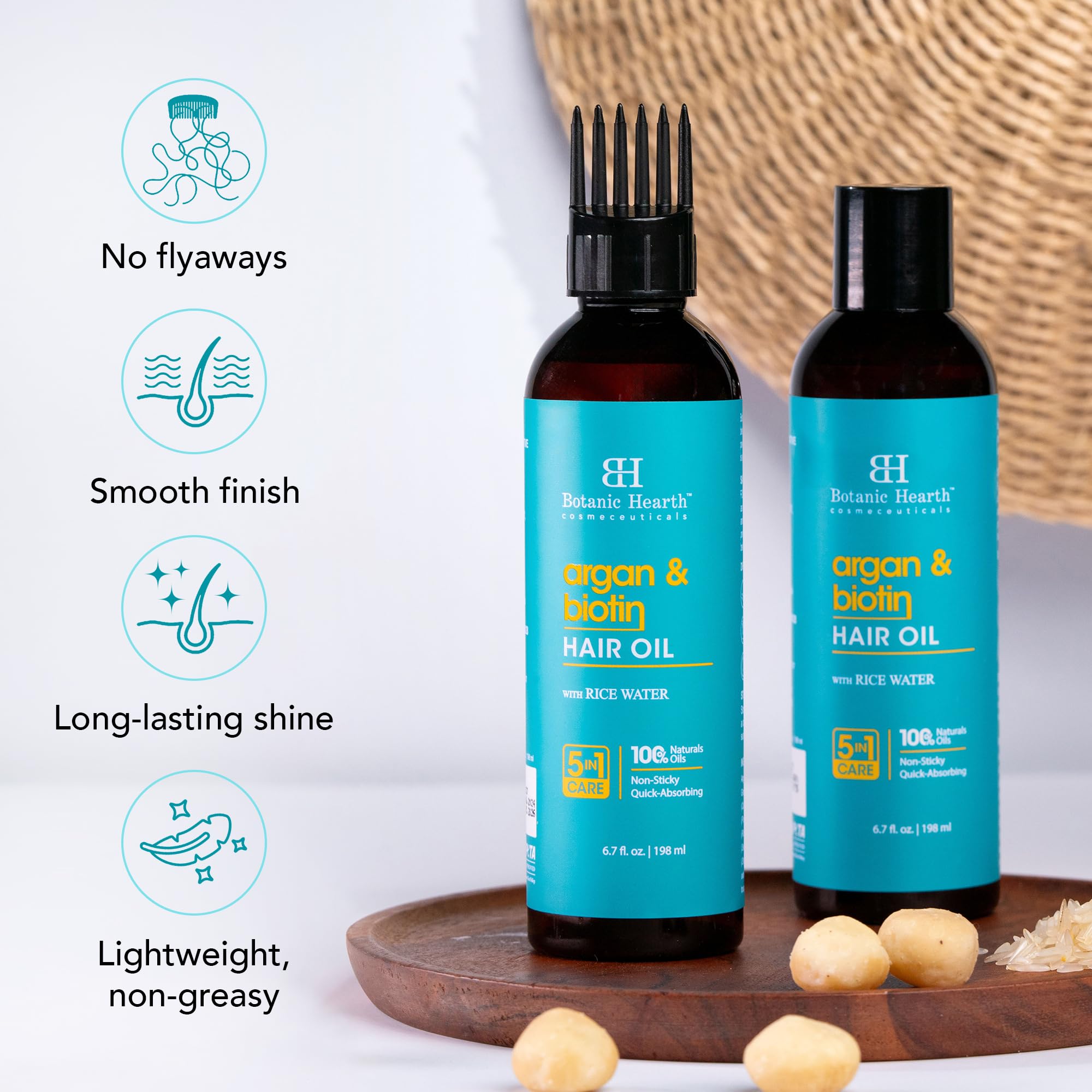 Botanic Hearth Hair Oil after wash adds natural shine and manageability