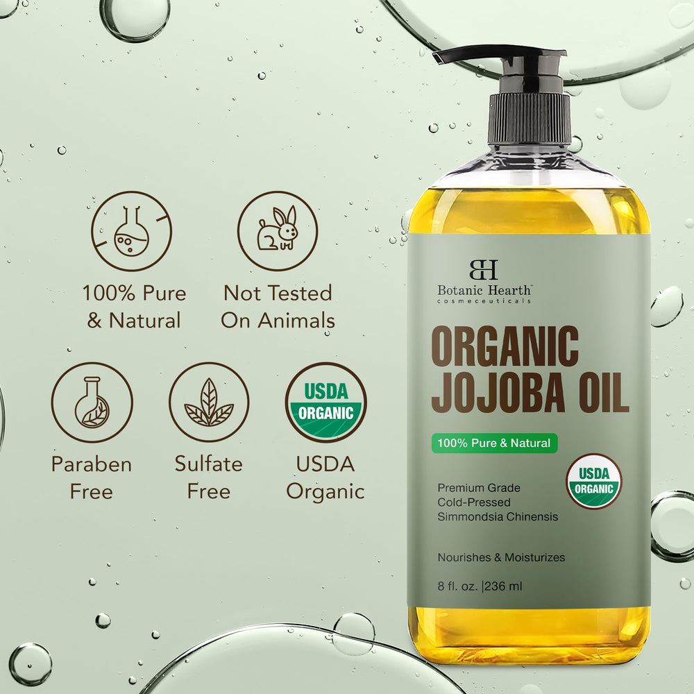 Botanic Hearth Jojoba Oil used for nail care and cuticle health