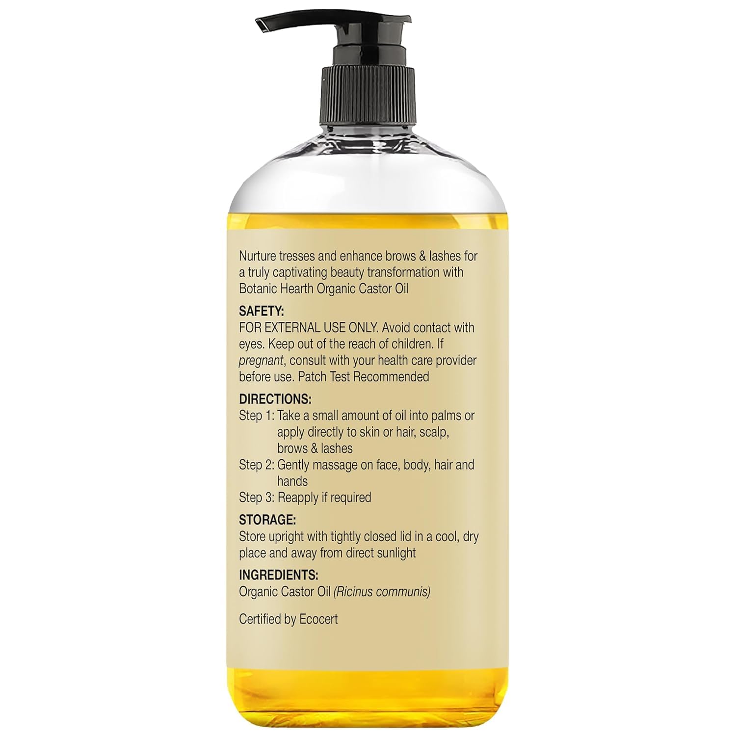 Botanic Hearth Massage Oil packaging highlights premium quality and brand trust.