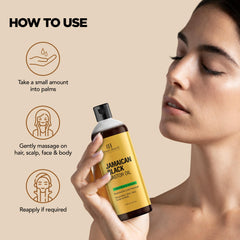 Botanic Hearth Massage Oil spread on skin showing quick absorption.