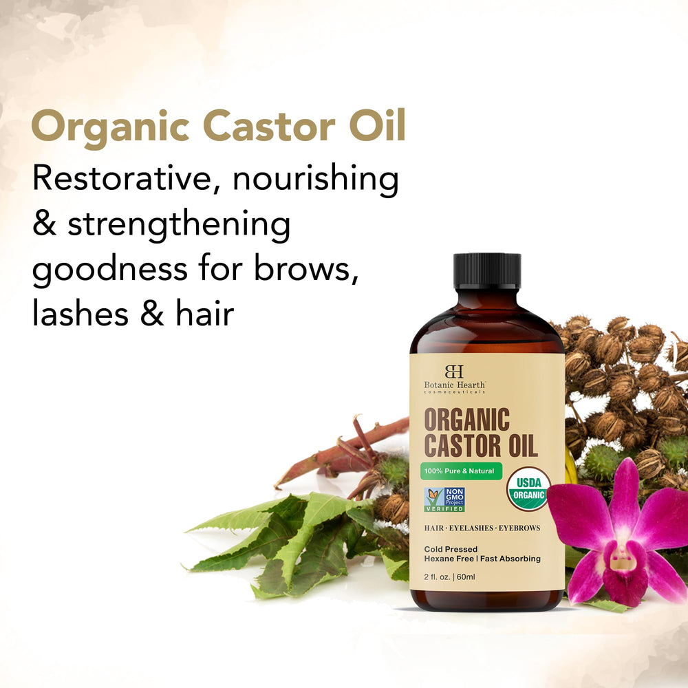 Botanic Hearth organic label highlights cold-pressed purity.